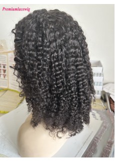 Afro Curly 5x5 HD Lace Wig 16inch 250 Density Transparent Lace