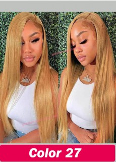 Colored Blonde 27 Lace Front Wig Human Hair Body Wave Wig Brazilian Wigs For Women Human Hair Virgin Hair blonde Wigs