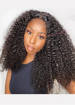 4X4 Lace Closure Wig Brazilian Kinky Curly Wig 24inch Human Hair Wigs For Women