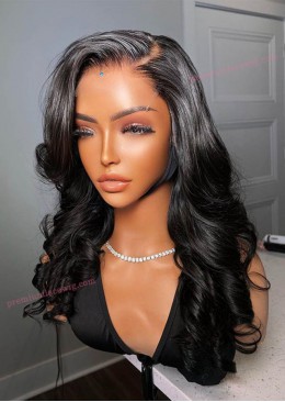 Body Curly Full Lace Wig Human Hair Glueless Brazilian Virgin Hair Wig With Baby Hair