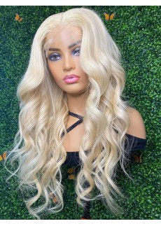 16inch 613# Malaysian hair natural wave full lace wig PWS346