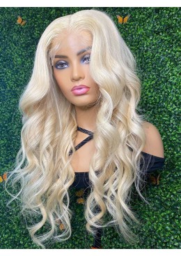 16inch 613# Malaysian hair natural wave full lace wig PWS346