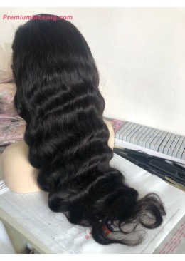 13x6 Lace Wig Body Wave 24inch 250 Density 4C Curly Baby Hair