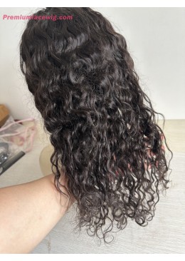 Glueless Full Lace Wig 18inch 180 Density Loose Wave Transparent Lace