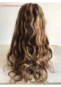 HD 13x6 Lace Wig 22inch Higlight 4/27 22inch 180 Density Body Wave