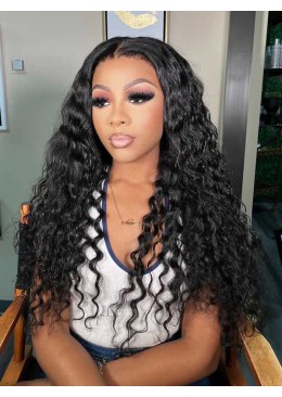 360 Lace Frontal Wig Loose Wave Virgin Human Hair Wig Pre Plucked 
