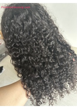 Deep Curly HD Lace Wig 18inch 180 Density with 4c Curly Baby Hair