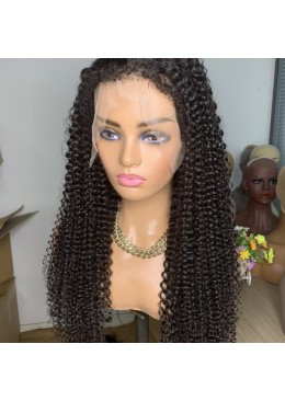 Peruvian Human Hair 360 Lace Wig Afro Kinky Curly 16inch