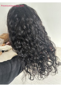 Wear and Go Wig HD Lace Human Hair Wig Water Wave 16inch