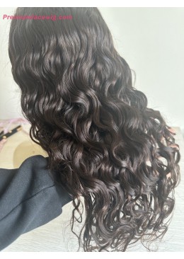 Full Lace Wig Natural Wave 20inch Color 2 Human Hair Wig
