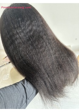 Kinky Straight 14inch 150 Density 13x6 Lace Frontal Wig