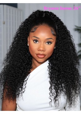 180% Density Brazilian Virgin Hair Water Curl Full Lace wig for women 22inch