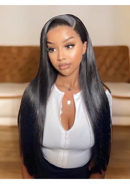 Brazilian Virgin hair Straight Full Lace Wig 18inch