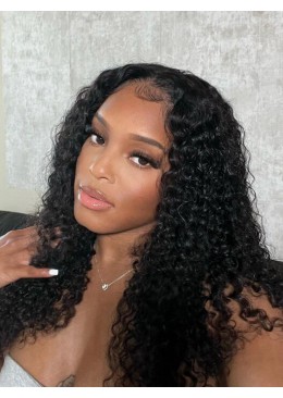 Deep Curly Full Lace Wig Brazilian Virgin Hair 18inch