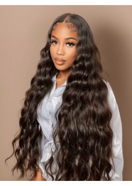 Natural Wave Full Lace Wig Peruvian Human Hair Wig Glueless Full Lace 22inch