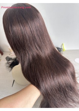 Choclate Brown 13x6 HD Lace Frontal Wig 20inch 300% Density